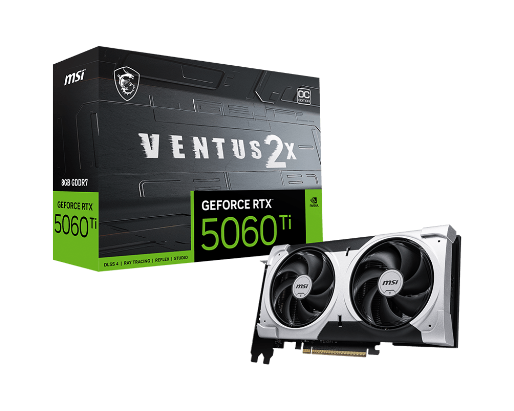 ვიდეო ბარათ - MSI GeForce RTX 5060 Ti 8G VENTUS 2X OC PLUS - itgserv.com