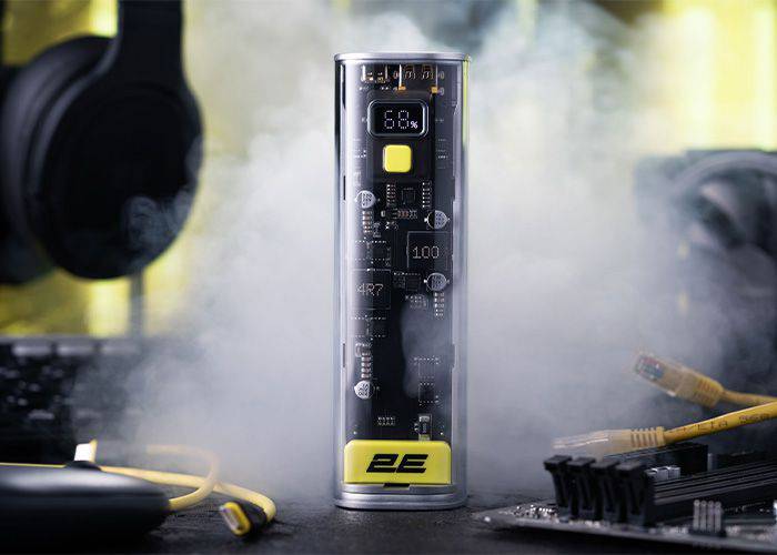 პორტატული დამტენი - 2E Power Bank Сrystal 24000mAh 100W - itgserv.com