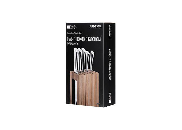 დანების ნაკრები - Ardesto Knife set Black Mars 6pcs - itgserv.com