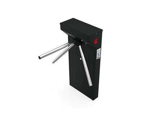 ტურნიკეტი - Atlas CRB 100CJR - Black – Coin Operated Black Color Single Leg Turnstile - itgserv.com