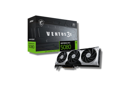 ვიდეო ბარათი - MSI Graphic card GeForce RTX 5080 16GB GDDR7 VENTUS 3X OC PLUS - itgserv.com