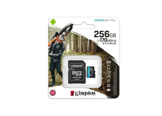 მეხსიერების ბარათი- Kingston 256GB microSD Canvas Go Plus - itgserv.com