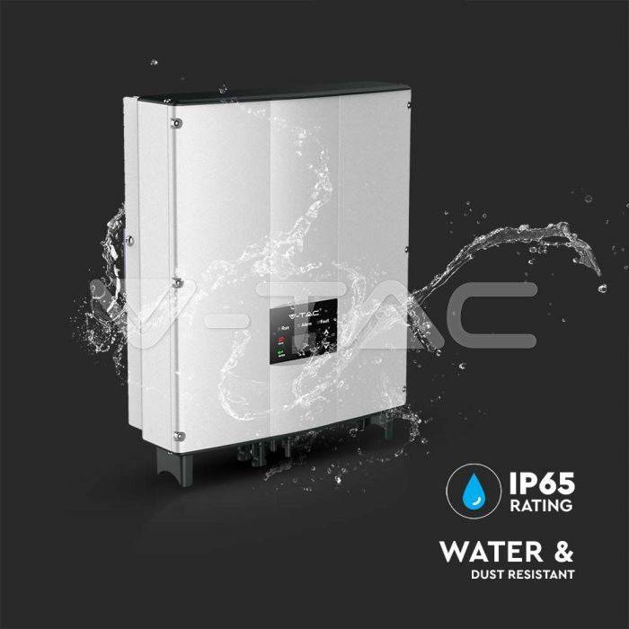 ინვერტორი : 5kW On-Grid Solar Inverter LCD Display DC Switch Single Phase IP65, 5 kw- ITGS