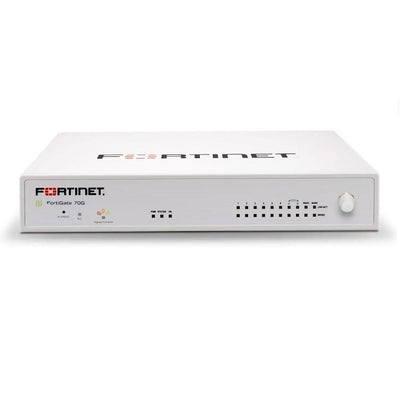 ქსელის უსაფრთხოება - FortiGate-70G 10 x GE RJ45 ports (including 7 x Internal Ports 2 x WAN Ports 1 x DMZ Port).