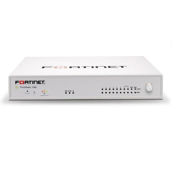 ქსელის უსაფრთხოება - FortiGate-70G 10 x GE RJ45 ports (including 7 x Internal Ports 2 x WAN Ports 1 x DMZ Port).
