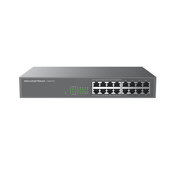 ქსელის სვიჩი - Grandstream GWN7702, 16×GbE, unmanaged