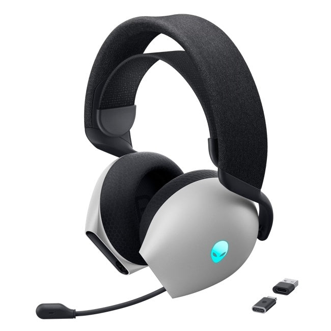 გეიმინგ ყურსასმენი - Alienware AW725H Tri-Mode უსადენო, თეთრი