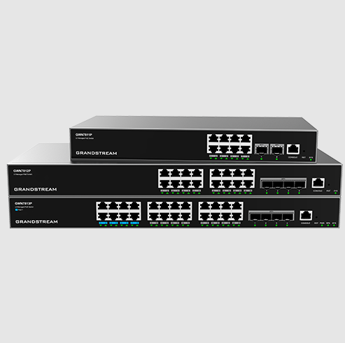 ქსელის სვიჩი - Grandstream GWN7813, 24×GbE + 4×SFP+, Layer 3
