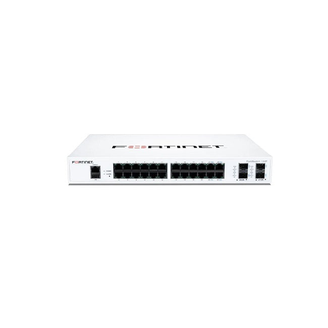 ქსელის სვიჩი - Fortinet FortiSwitch-124F, 24×GE + 4×SFP+