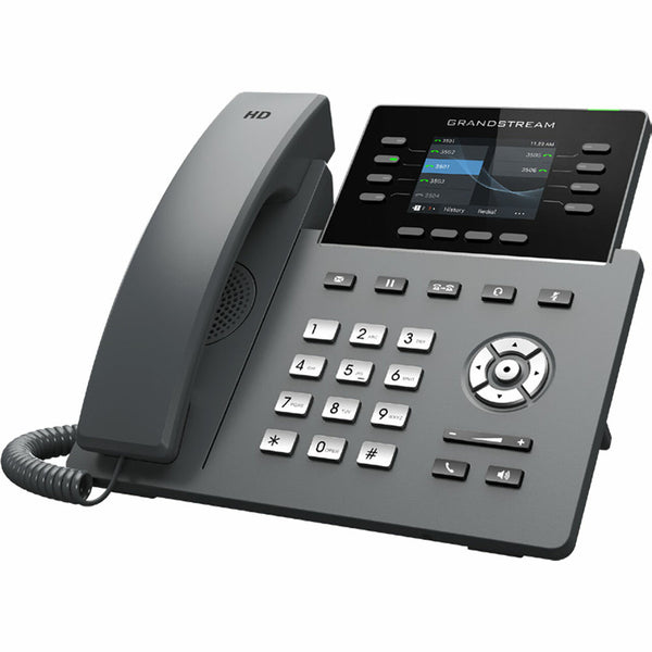 IP ტელეფონი - Grandstream GRP2624 Carrier-Grade IP Phones 8 line keys 12 SIP accounts Gigabit Ethernet ports PoE HD (with power supply)