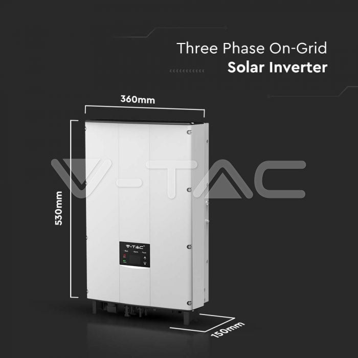 ინვენტორი: 5kW On-Grid Solar Inverter LCD Display DC Switch Three Phase IP65 - ITGS