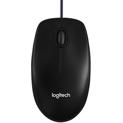 LOGITECH B100 Corded Mouse Black