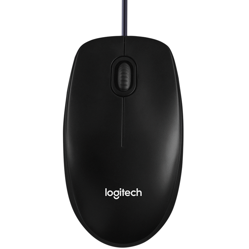 LOGITECH B100 Corded Mouse Black