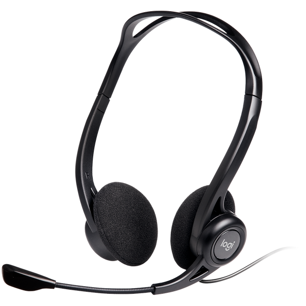 LOGITECH PC960 Corded Stereo Headset Black USB