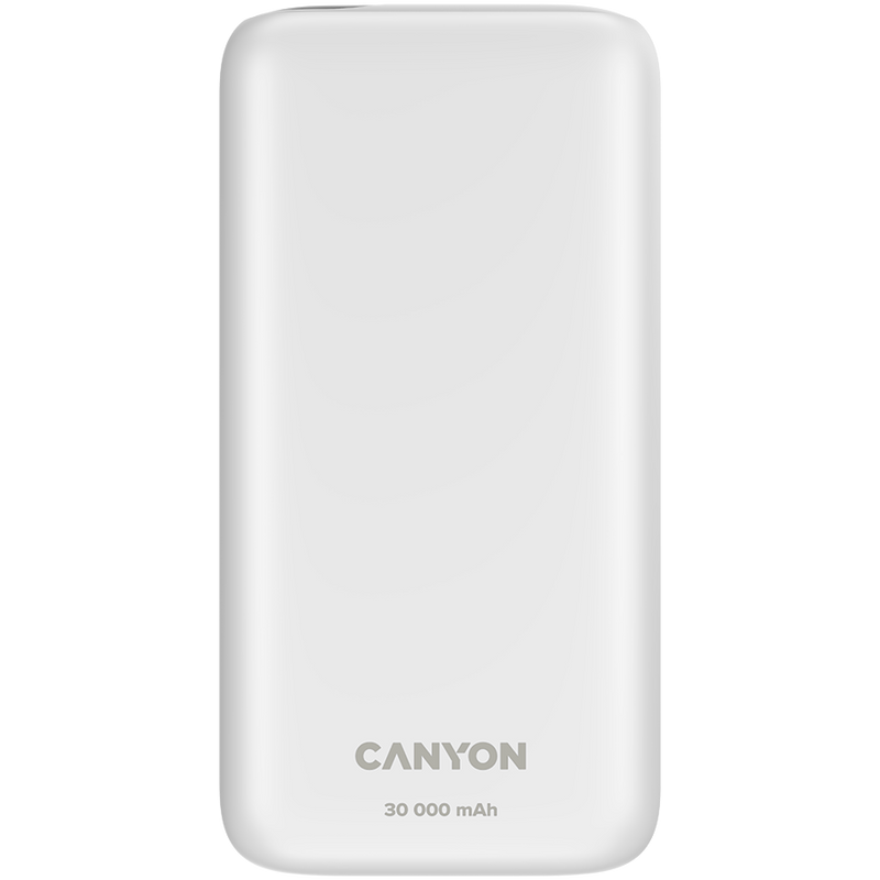 CANYON PB-301 Power Bank 30000mAh PD 20W QC 3.0 White