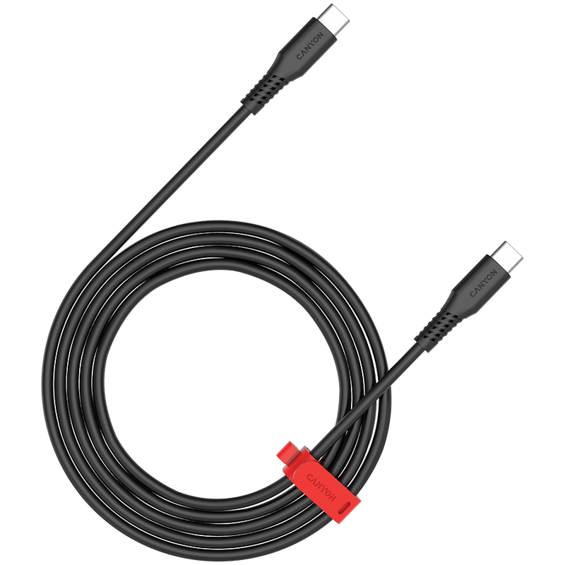 CANYON CC60SC USB-C to USB-C Cable 60W 1.2m Black