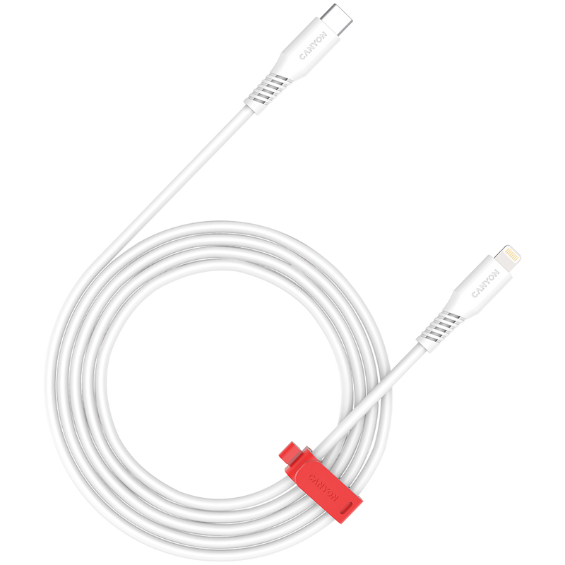 CANYON CLN30SC USB-C to Lightning Cable 30W 1.2m White