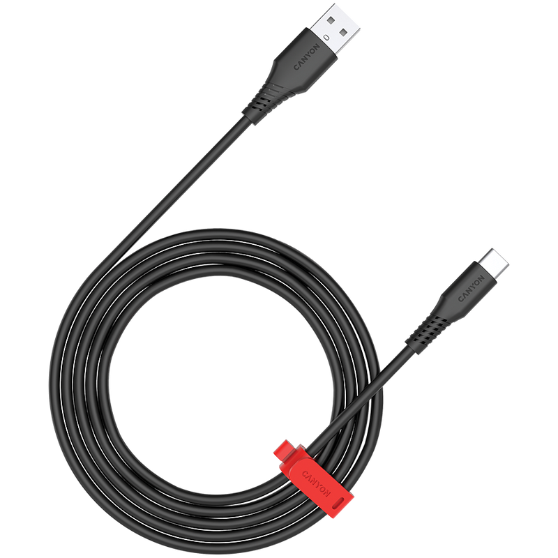 CANYON AC18SC USB-A to USB-C Cable 18W 1.2m Black
