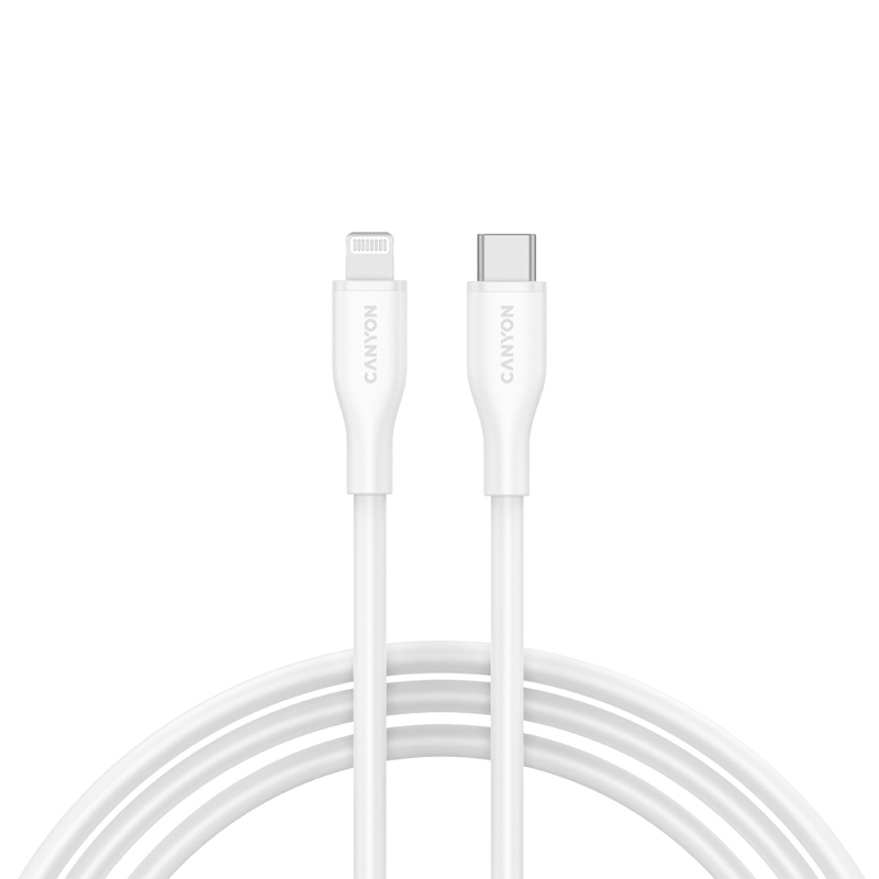 CANYON CLNM60 USB-C to Lightning Cable White
