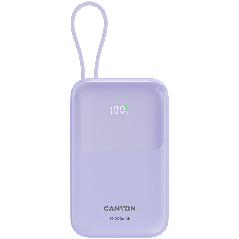 CANYON OnPower 101 Power Bank 10000mAh PD22.5W Purple