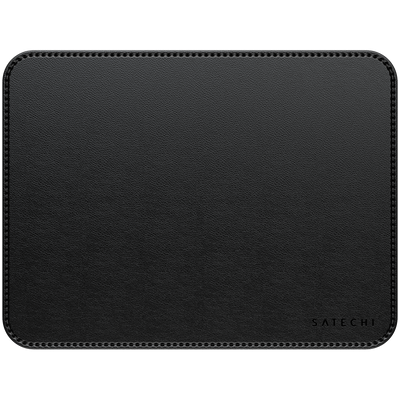 SATECHI Vegan-Leather Premium Mouse Pad Black