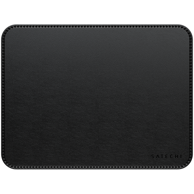 SATECHI Vegan-Leather Premium Mouse Pad Black