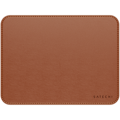 SATECHI Vegan-Leather Premium Mouse Pad Brown