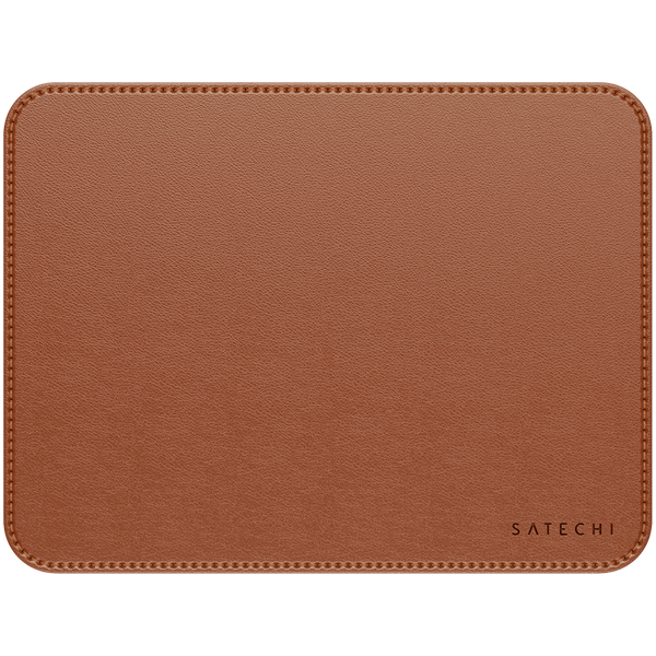 SATECHI Vegan-Leather Premium Mouse Pad Brown