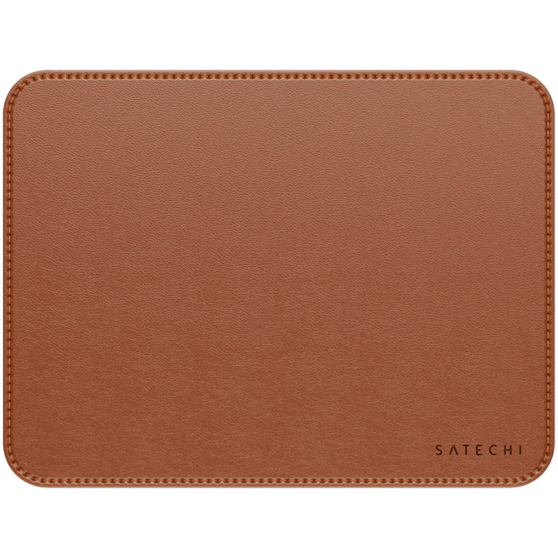 SATECHI Vegan-Leather Premium Mouse Pad Brown