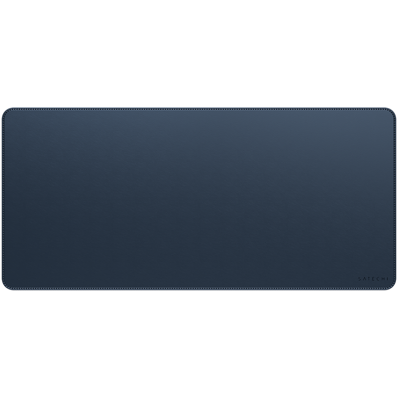 SATECHI Vegan-Leather Premium Desk Mat Blue