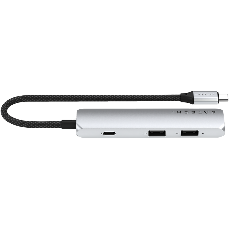 SATECHI 4-in-1 USB-C Multiport Adapter Silver