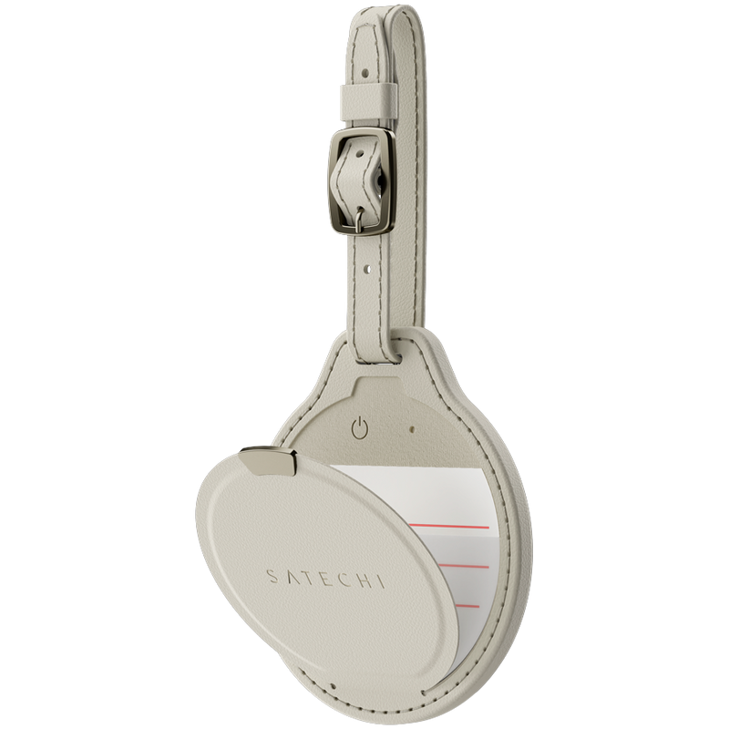 SATECHI Vegan-Leather FindAll Luggage Tag (Sand)