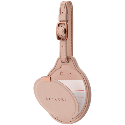 SATECHI Vegan-Leather FindAll Luggage Tag (Desert Rose)