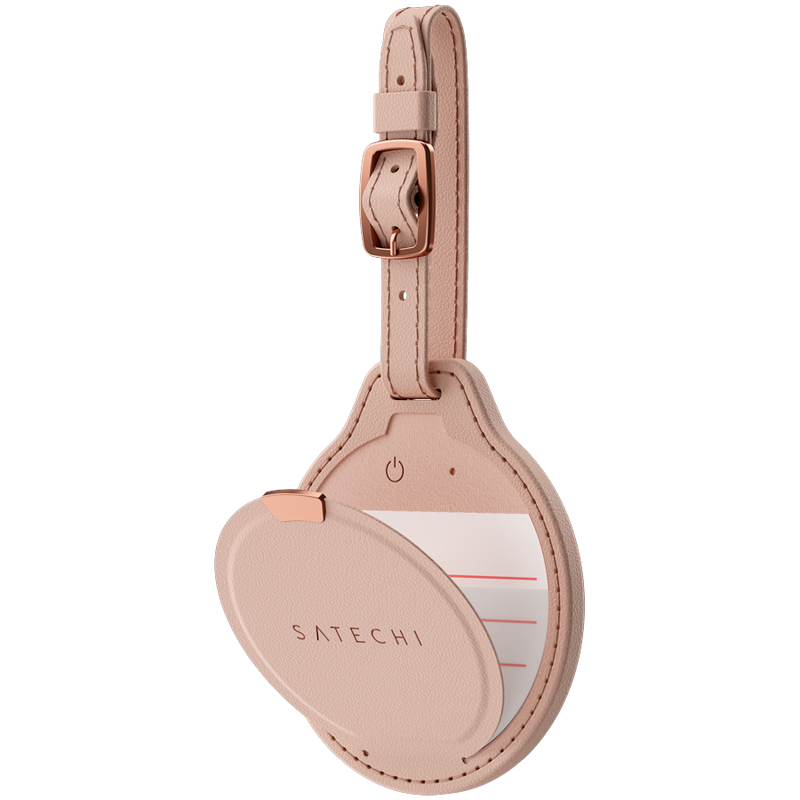 SATECHI Vegan-Leather FindAll Luggage Tag (Desert Rose)
