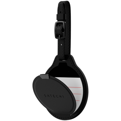 SATECHI Vegan-Leather FindAll Luggage Tag (Black)