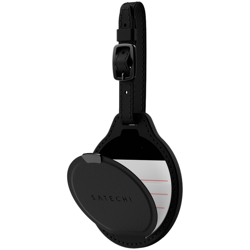 SATECHI Vegan-Leather FindAll Luggage Tag (Black)
