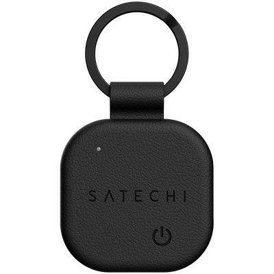 SATECHI Vegan-Leather Keychain with Find My
