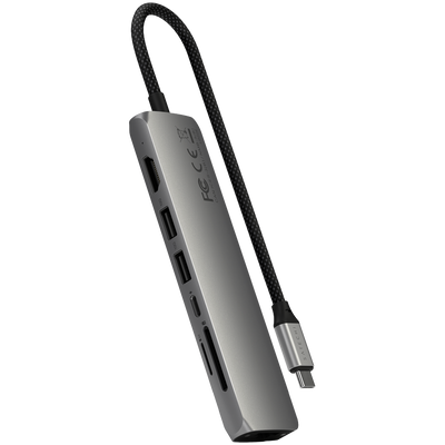 SATECHI 7-in-1 USB-C Multiport Adapter Space Grey