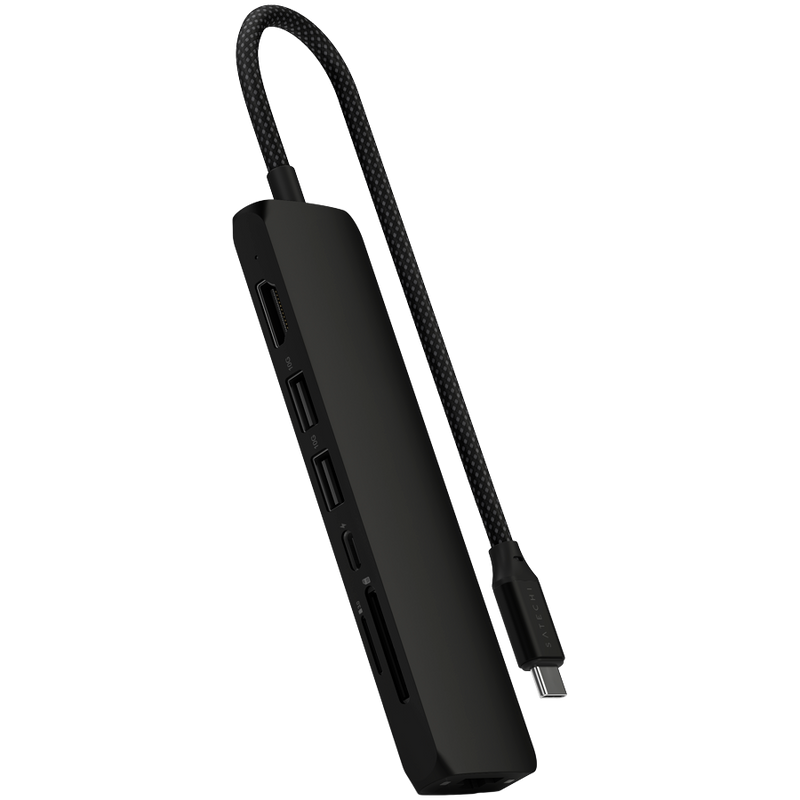 SATECHI 7-in-1 USB-C Multiport Adapter Black