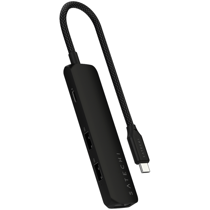 SATECHI 4-in-1 USB-C Multiport Adapter Black