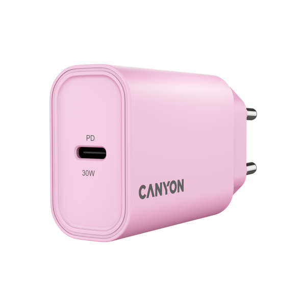 CANYON OnCharge 30CL 30W USB-C Charger Pink