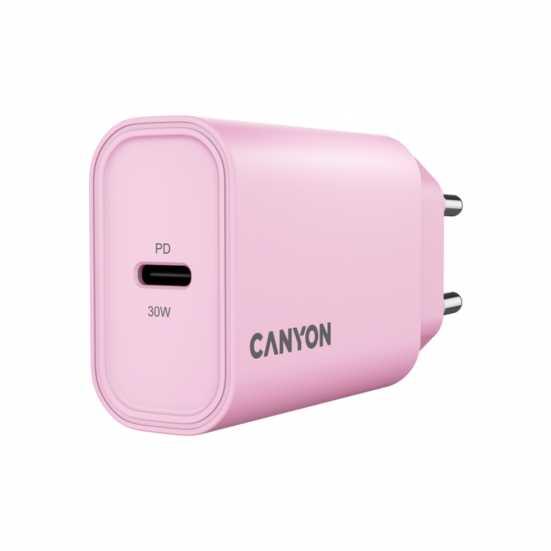 CANYON OnCharge 30CL 30W USB-C Charger Pink