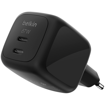 BELKIN 67W Dual USB-C PD Wall Charger Black