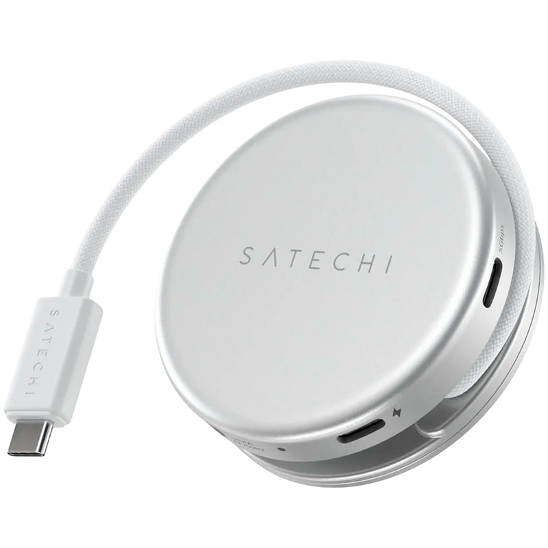 SATECHI OntheGo 5-in-1 Multiport Adapter (Silver)