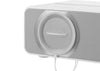2E Phobos FHD LED projector showing a bright, clear image with WiFi connectivity and compact design.