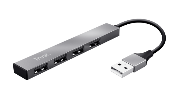 ბარათის წამკითხველი - Trust HALYX 4-PORT MINI USB HUB