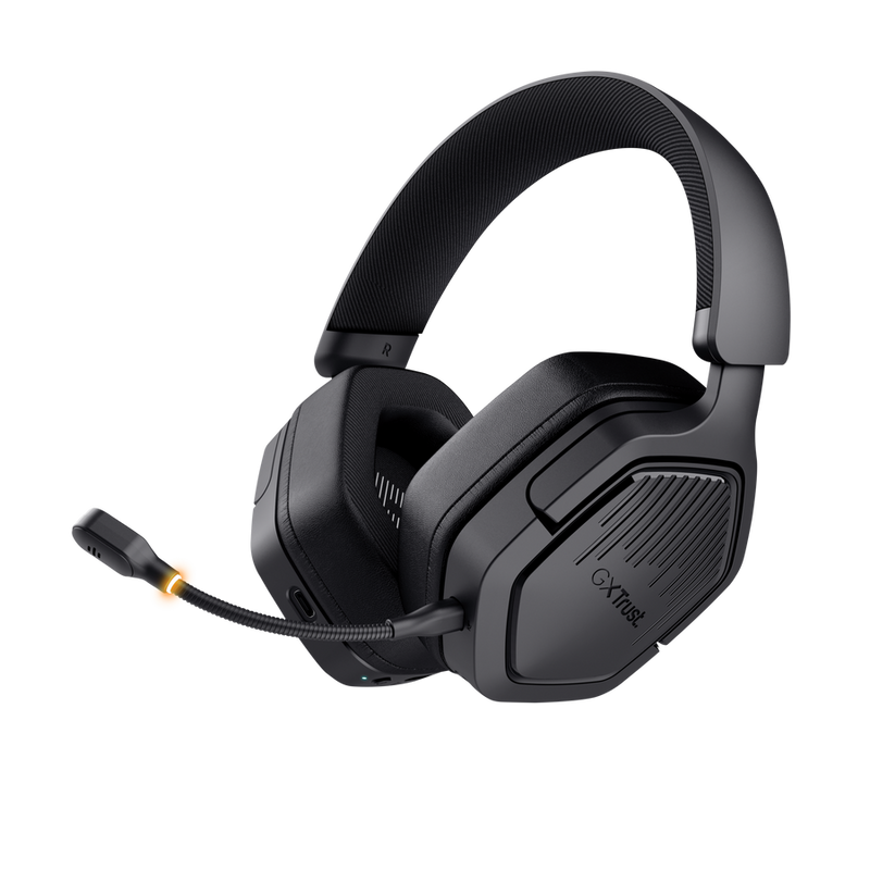 გეიმინგ ყურსასმენი - Trust GXT493 CARUS WIRELESS HEADSET BLK