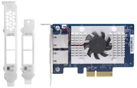 QNAP Dual-port BASET 10GbE network expansion card PCIe Gen2 x4