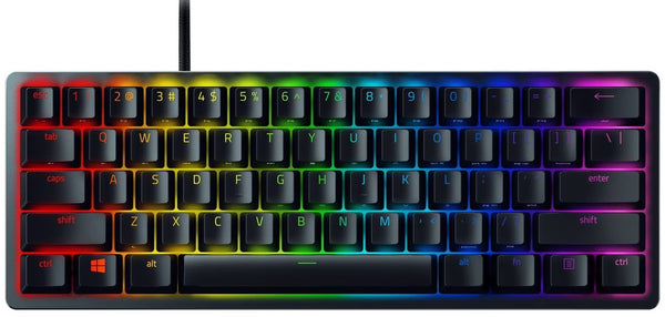 Razer Keyboard Huntsman Mini RGB 61key Purple Switch USB EN Black