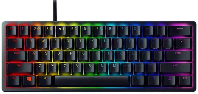 Razer Keyboard Huntsman Mini RGB 61key Purple Switch USB EN Black